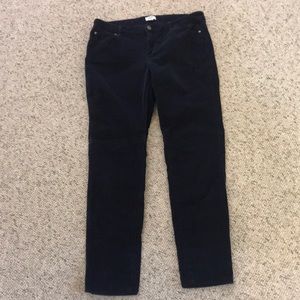 Crown and Ivy Navy Corduroy Skinny Pants